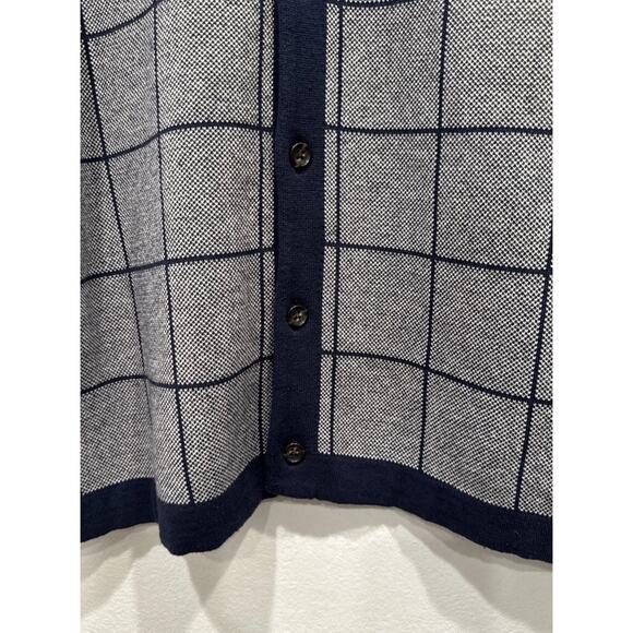 J. Crew Knit Jacquard Polo Shirt Men’s Size XL Button Up Sweater Short Sleeve - Picture 5 of 8